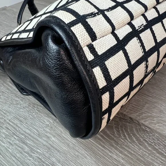 Coach Madison Graphics Black and White Plaid Canvas, 28084 - Picture 5 of 7